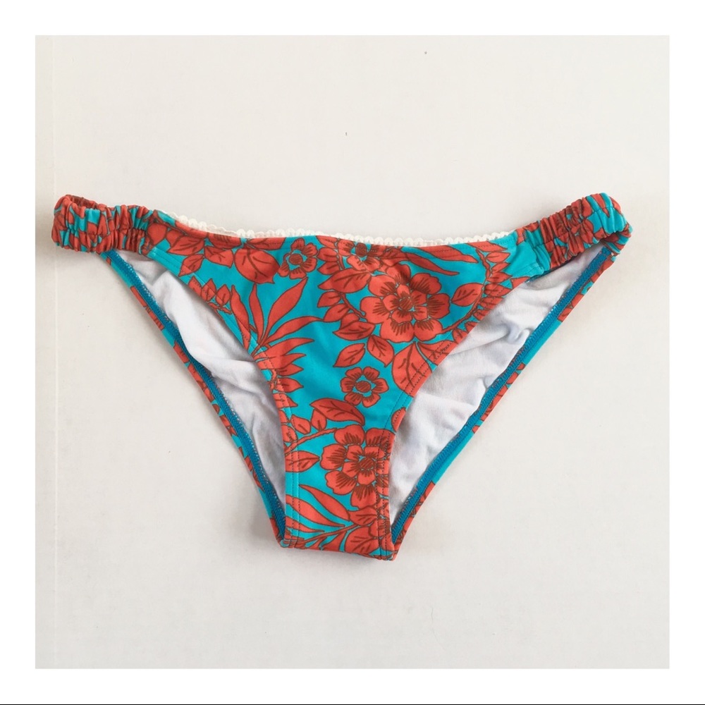 Aqua orange bikini bottom Raisins  Rio Brazilian